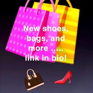 Shoes handbags and more! Check out the link in bio